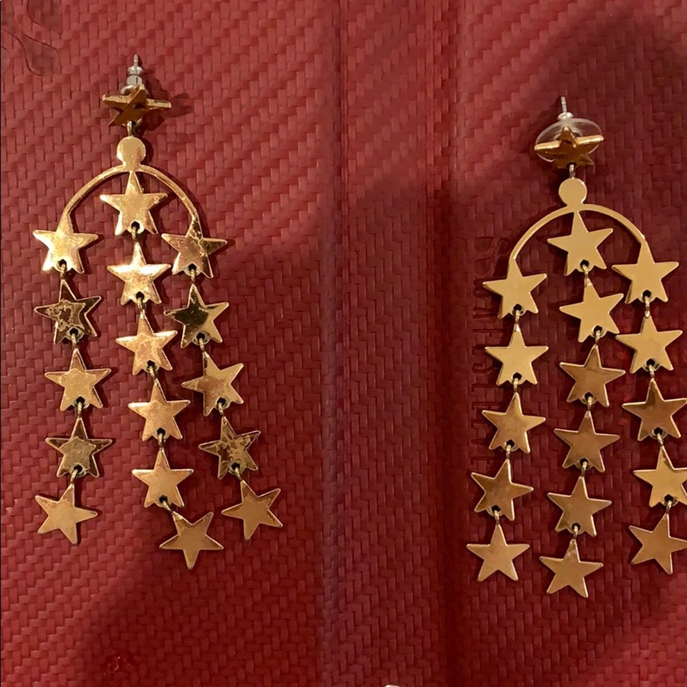 Jcrew limited edition star dangle earrings